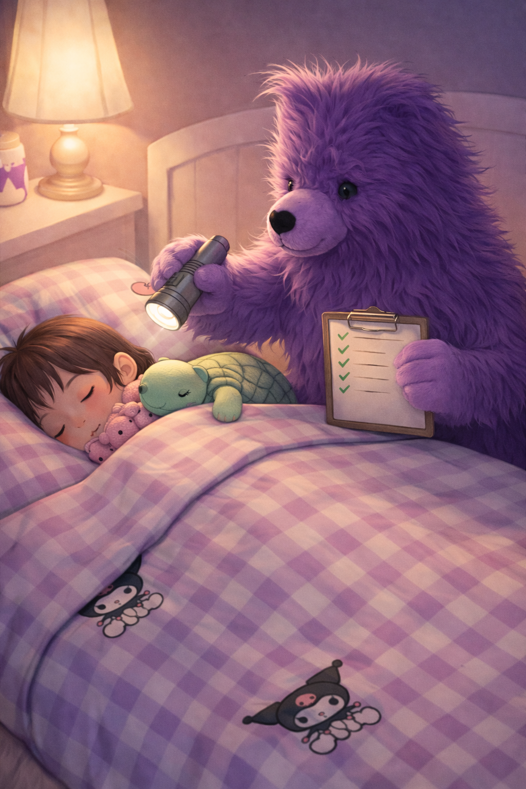 Gamma in a tuck scene